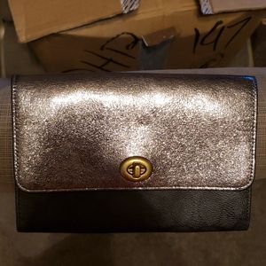 COACH Metallic Colorblock Canvas Crossbody